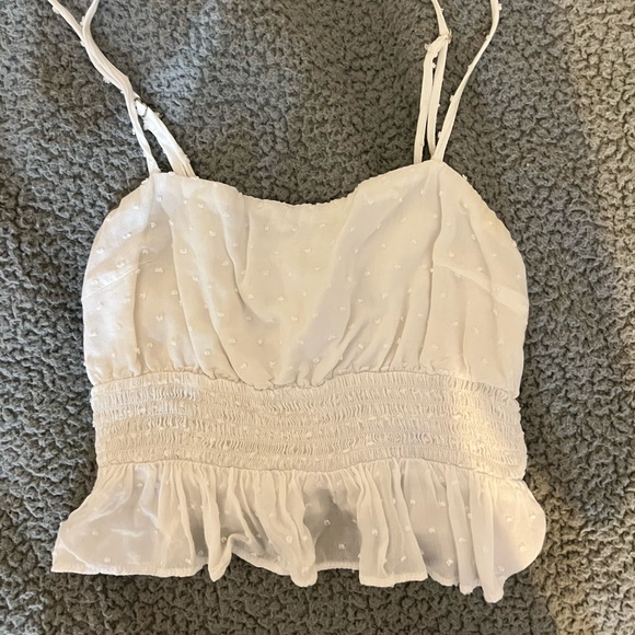 Flowy & frilly cropped tank top - Picture 3 of 4